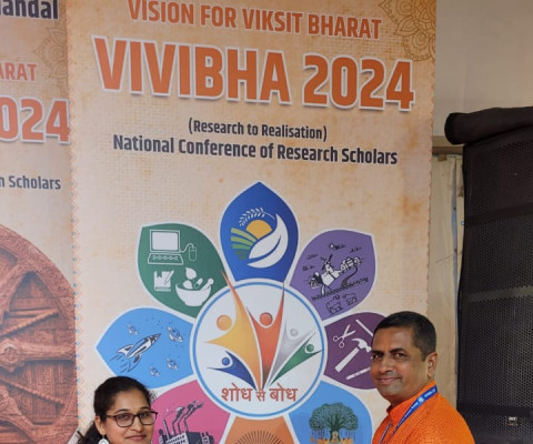 Securing Second prize in Vision for Vikasit Bharat at VIVIBHA 2024 Delhi.