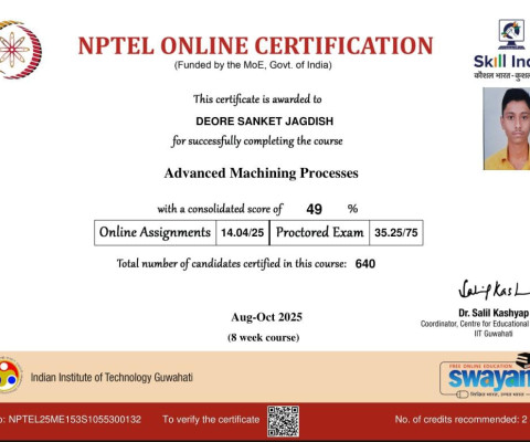 NPTEL CERTIFICATION