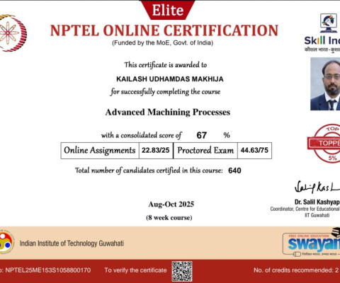NPTEL CERTIFICATION